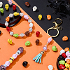 80Pcs 8 Colors Baking Paint Acrylic Beads SACR-PH0002-37-4
