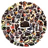 Cat 100Pcs PVC Adhesive Waterproof Stickers Self-Adhesive Stickers PW-WG7DC9D-01-2