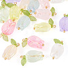 16Pcs 8 Colors Plastic Pendants KY-TA0001-60-2