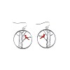 Zinc Alloy Enamel Dangle Earrings FS-WG03B65-01-5