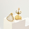 304 Stainless Steel Enamel Stud Earrings LS-EJEW-G421-01G-01-1