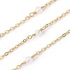 Handmade Natural Rose Quartz Beaded Chains CHC-P007-E02-3