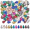 DICOSMETIC 96Pcs 12 Colors Teardrop Sew on Rhinestone RGLA-DC0001-04-1