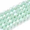 Opaque Solid Color Electroplate Glass Beads Strands LS-EGLA-A039-P2mm-A20-1