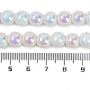 Baking Paint Electroplate Glass Beads Strands X-GLAA-G120-01A-4