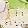 40Pcs 10 Styles Glass European Dangle Charms PALLOY-PH01829-4