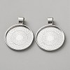 Zinc Alloy Pendant Cabochon Settings FIND-WH0365-028P-1