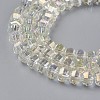 Electroplate Glass Beads Strands EGLA-L012-B-3