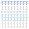 100Pcs 5 Styles Electroplate Transparent Glass Beads EGLA-TA0013-35A-2