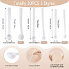 30Pcs 3 Styles Plastic Spoons AJEW-TA0001-89-4