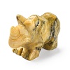 Natural Crazy Agate Carved Healing Rhinoceros Figurines DJEW-M008-02C-2