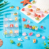 45Pcs 3 Styles Luminous Transparent Resin Marine Organism Ornaments DJEW-TA0001-23-7