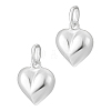 925 Sterling Silver Peach Heart Charms FIND-PH0021-55B-1