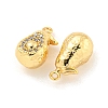 Brass Micro Pave Cubic Zirconia Pendants KK-K369-01G-03-2