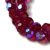 Electroplate Transparent Glass Beads Strands EGLA-A035-T6mm-L02-3