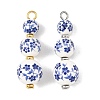 Printed Handmade Porcelain Pendants PALLOY-JF06051-1