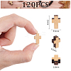 120Pcs Natural Wooden Beads WOOD-UN0001-11-4