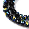 Electroplate Transparent Glass Beads Strands EGLA-A046-01B-05-2