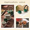 SUPERFINDINGS 8Pcs 4 Style Octagon Wooden Carved Cup Mats WOOD-FH0001-97-5