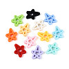 Rubberized Style Opaque Acrylic Beads OACR-N153-18-1