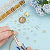 12 Styles Iron & 2Pcs Brass Open Rings IFIN-ME0001-13-5