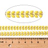 Brass Enamel Leaf Link Chains CHC-F021-02G-05-2