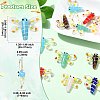 12Pcs 6 Colors Autumn Theme Handmade Lampwork Beads LAMP-CJ0002-91-2