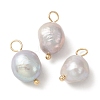 Natural Freshwater Pearl Pendants PALLOY-JF02153-02-1