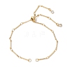 Brass Slider Bracelet Makings AJEW-JB01255-01-1