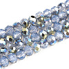 Electroplate Glass Beads Strands EGLA-A034-J4mm-S07-1