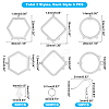 DIY 304 Stainless Steel Chandelier Earring Making Kits DIY-UN0002-07-2