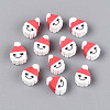 Christmas Theme Handmade Polymer Clay Beads CLAY-S091-75-1