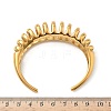 304 Stainless Steel Cuff Bangles for Women BJEW-G750-05G-3