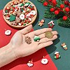 40Pcs 8 Styles Christmas Opaque Resin Pendants RESI-YW0005-54-5