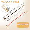 2Pcs 2 Colors PU Leather & Plastic Pearl  Phone Hand Strap Chains AJEW-CN0003-47A-2