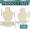 Head Shaped Wooden Hat Display Stands ODIS-WH0086-148C-2