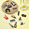 32Pcs 16 Styles Singer Theme PVC Plastic Cabochons FIND-CJ0002-55-5