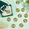 40Pcs Tibetan Style Hollow Alloy Pendants TIBEP-FH0001-29AG-5