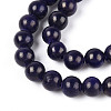 Dyed Natural Mashan Jade Round Beads Strands G-T139-6mm-67H-4