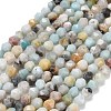 Natural Flower Amazonite Beads Strands G-F826-D01-01-2