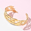 304 Stainless Steel Cuff Bangles BJEW-B158-04G-01-3