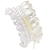 4Pcs 4 Style ABS Plastic Imitation Pearl Beaded Stretch Bracelets Set BJEW-JB10104-5
