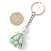 Glass Seed Bead with Acrylic Angel Keychain KEYC-MZ00026-01-3