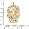 Brass Micro Pave Cubic Zirconia Pendants KK-L209-102G-01-3