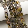 Natural Dragon Veins Agate Beads Strands G-G177-E11-05-5