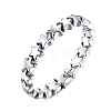 Anti-Tarnish Star Rhodium Plated 925 Sterling Silver Finger Rings RJEW-FF0003-07-17mm-1