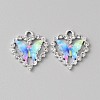 Platinum Alloy Rhinestone Pendants FIND-TAC0008-69P-08-1