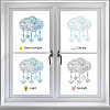 Waterproof PVC Colored Laser Stained Window Film Static Stickers DIY-WH0314-087-4