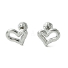 Ion Plating(IP) 304 Stainless Steel Ear Studs EJEW-Q801-13P-1