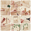Wood Toddler Clothes Storage Basket AJEW-UN0002-75-4